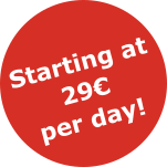 Starting at 29€ per day!